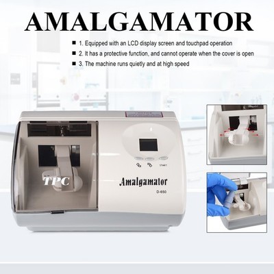 TPC High Speed Dental Digital Amalgamator Amalgam Mixer Capsules Blending D650