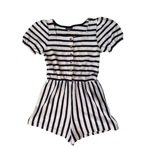 Vince Camuto Girls 8 Striped Romper Nautical Girls (7-8) Black Dress Lot - Picture 2 of 11