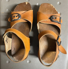 Vintage Pop Out Roller Skate Platform Sandals Shoes Women's 1970's SO COOL LOOK 