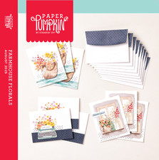 August 2025 Paper Pumpkin   Farmhouse Florals FULL Kit Bonus stamps   Stampin Up
