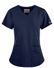 Skechers SK101 - Women's Modern Fit V-Neck Scrub Top - New - XL Navy/41