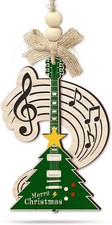 Musical Notes Treble Clef Guitar Christmas Ornament - A Rocking Holiday Touch