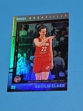 💎 Rare 2025 Caitlin Clark Panini SILVER Holo Chronicled Card #33 HAWKS FEVER 💎