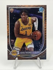 2025-26 Topps Bowman Basketball Adou Thiero Reptilian Orange Refractor /25