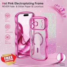 BENTOBEN iPhone 17 Pro Max Case Hot Pink Wave...