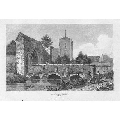 WALTHAM ABBEY Essex - Antique Print 1812