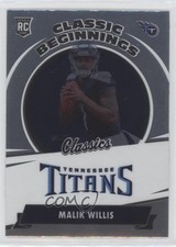 2022 Panini Classics Classic Beginnings Malik Willis #CB-3 2qw