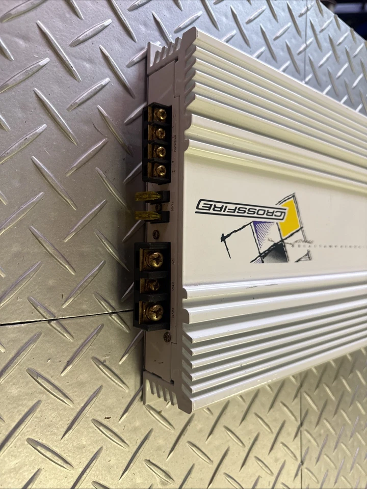 Amplificador Crossfire Mosfet Cfa402 200 vatios x 2 canales ANTIGUA ESCUELA RARO PROBADO Foto 2 de 4