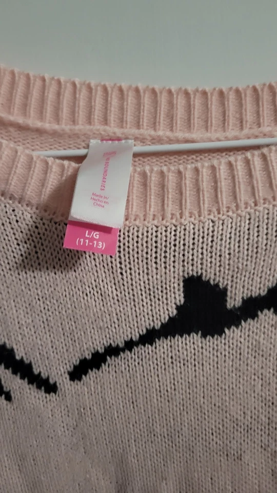 Pink Meowy Navidad Gato Suéter Sin Límites Talla Grande Foto 3 de 4