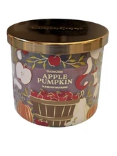 Goose Creek Apple Pumpkin Candle 3-Wick 14.5oz. Jar Candle PRE-OWNED