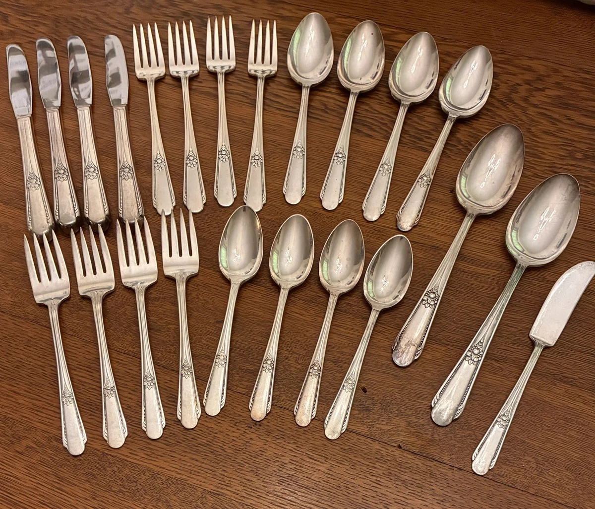Wm. Rogers Silverware Antique US Silver-Plated Flatware for sale