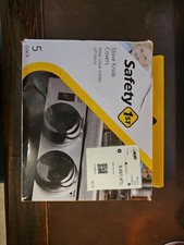 Safety 1st Stove Knob Covers, 5 Count, Black, New - open box