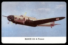 Bloch 1944 War Airplanes Jets Leaf Card (NM)