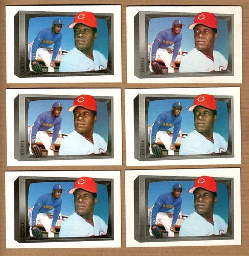 KEN GRIFFEY sr / KEN GRIFFEY JR 1989 BOWMAN ROOKIE #259 NICE (6) CARD LOT NRMT