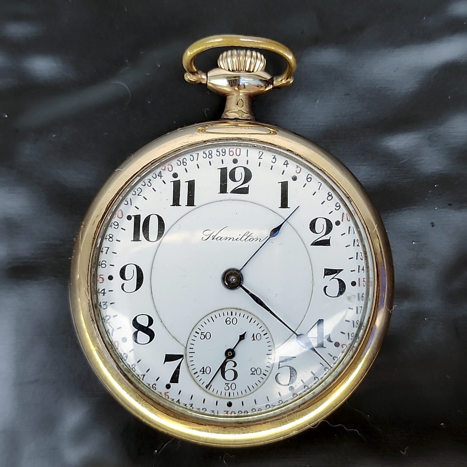 Hamilton 992 Model 2 21j 16s Pocket Watch J.Boss 14k GF Adj 5 Pos Exc