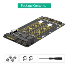 M.2 to PCIe SSDs Adapter M.2 NVME SSDs Adapter Two M.2 NVME to SFF-8643 Adapter