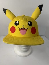 Pokemon Pikachu Hat W/ Ears Snapback Official Nintendo/Game Freaks 2011 Cap
