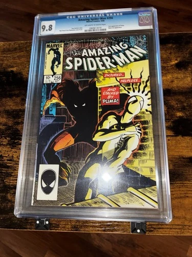 The Amazing Spider-Man #256 CGC 9.8 Off White to White Pages 1st Appearance Puma