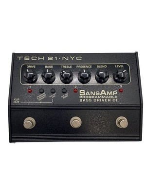 Tech21 Effector Sansamp Programmable Bass Driver Di No.y714