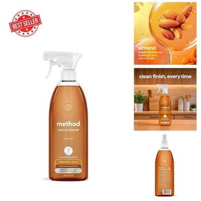 Eco-Friendly Method Daily Wood Cleaner   28 oz Almond Spray for Sealed Surfaces