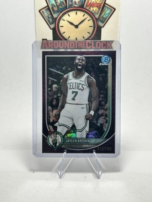 2025-26 Bowman #BCV-57 Jaylen Brown Chrome Reptilian Fuchsia Refractors #/199