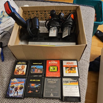 Atari 2600 VCS Spiele Konsole 80er Jahre Retro Rarität auf Funktion Geprüft 