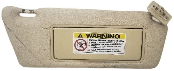 Passenger Sun Visor 210 Type Illuminated Fits 99-02 MERCEDES E-CLASS 406512 - Image 2 of 4