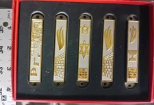5 PCS Mezuzah Door Kosher Set Jewish Small Religious Prayer Judaica Art