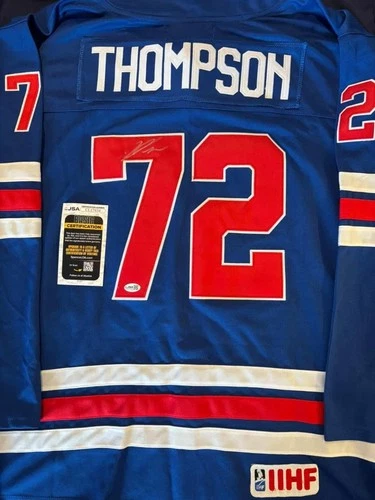 SABRES TAGE THOMPSON Signed Autographed TEAM USA 2026 olympics HOCKEY Jersey