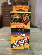 Old Kodak GOLD Super 200 35mm Exp 07/1996 Color Films 84 Exposures