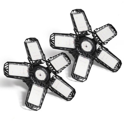 Upgraded DooVii 2-Pack LED Garage Light,400 Watt Equivalent 6500K,Cool Daylig...