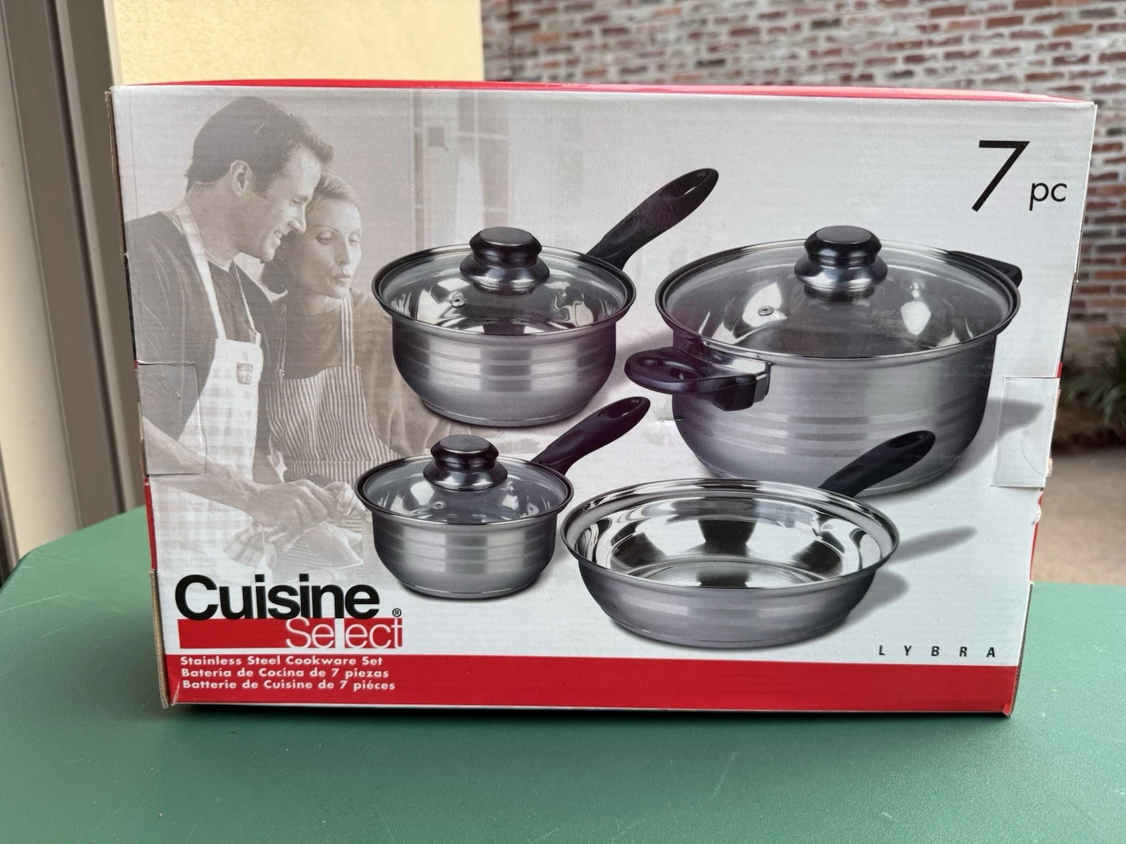 Cuisine Select 7 Pc Stainless Steel Cookware Set Pots Pans Glass Lids
Opens in a new window or tab