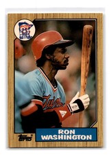 1987 Topps Tiffany #169 Ron Washington - Minnesota Twins