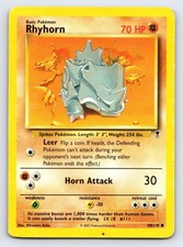 Rhyhorn 90/110 Common Legendary Collection Pokemon Damaged on eBay