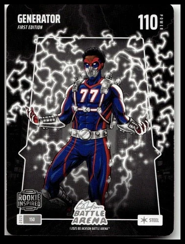 VJ Edgecombe GENERATOR 2025 Bo Jackson Battle Arena RC Steel #150 76ers