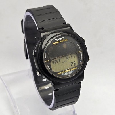 Casio Moon Graph GMW-15 Alarm Chrono 832 Digital Vintage Men's