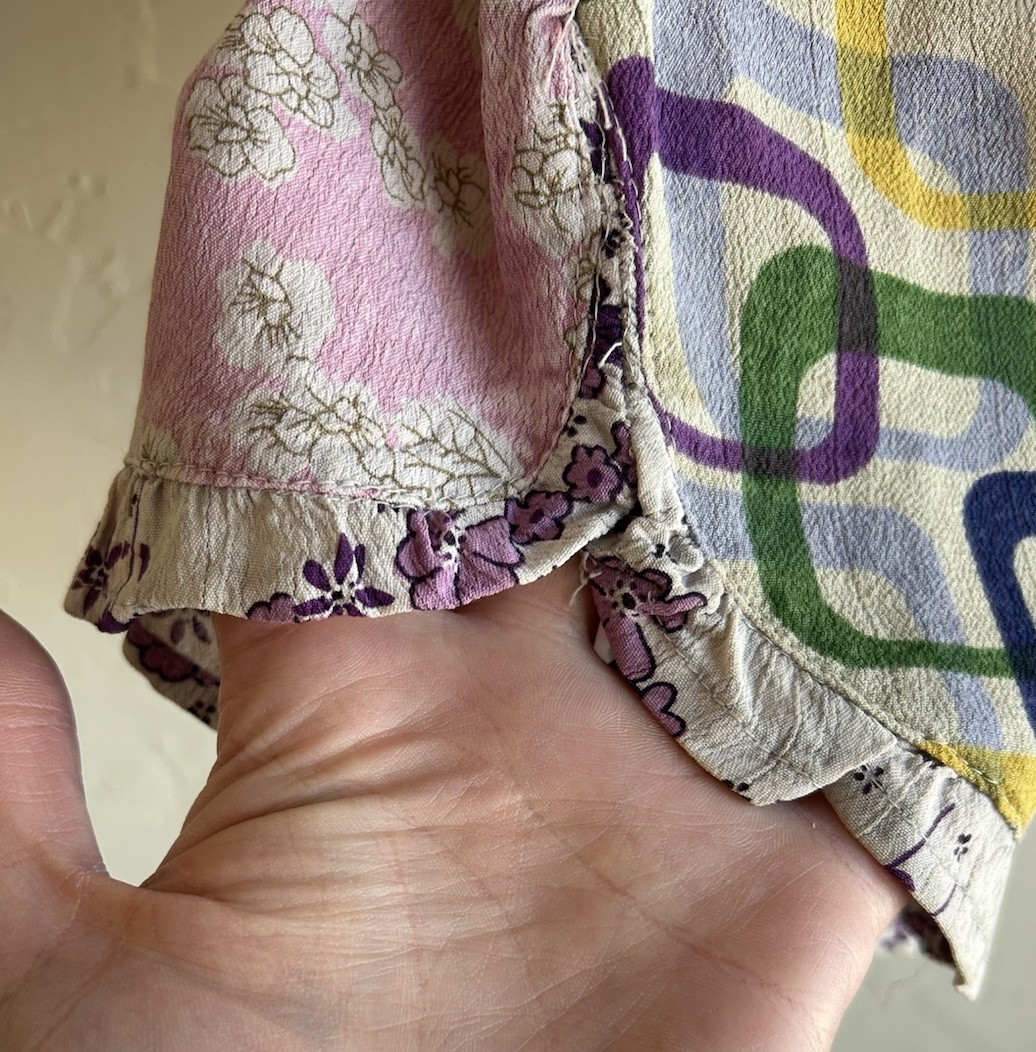 Sacred Threads Patchwork Pull On Baggy Wide Leg C… - image 4