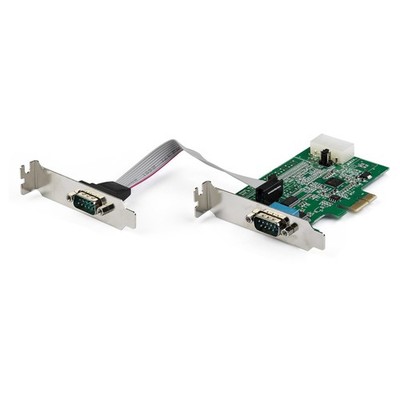 STARTECH.COM 2 Port Serielle Schnittstellenkarte PCIe mit 16950 UART - Serial Ad