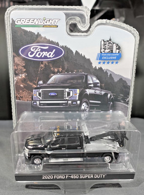 Greenlight 2020 Ford F-450 Super Duty Wrecker Black 1/64