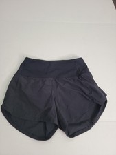 LULULEMON Shorts Women's SZ 2 Black Speed Up 4" Pull On Drawstring W7BJ8T