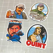 Quint from Jaw Tribute - 4 Sticker Set