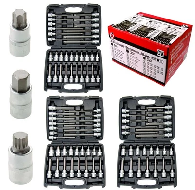 EMBOUTS TORX HEXAGONAL SPLINE 1/2 3 COFFRETS BGS DIY 88 PIECES - Photo 1/2