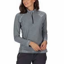 Image of Regatta Womens Montes Lightweight 1/2 Zip Outdoor Fleece Pullover