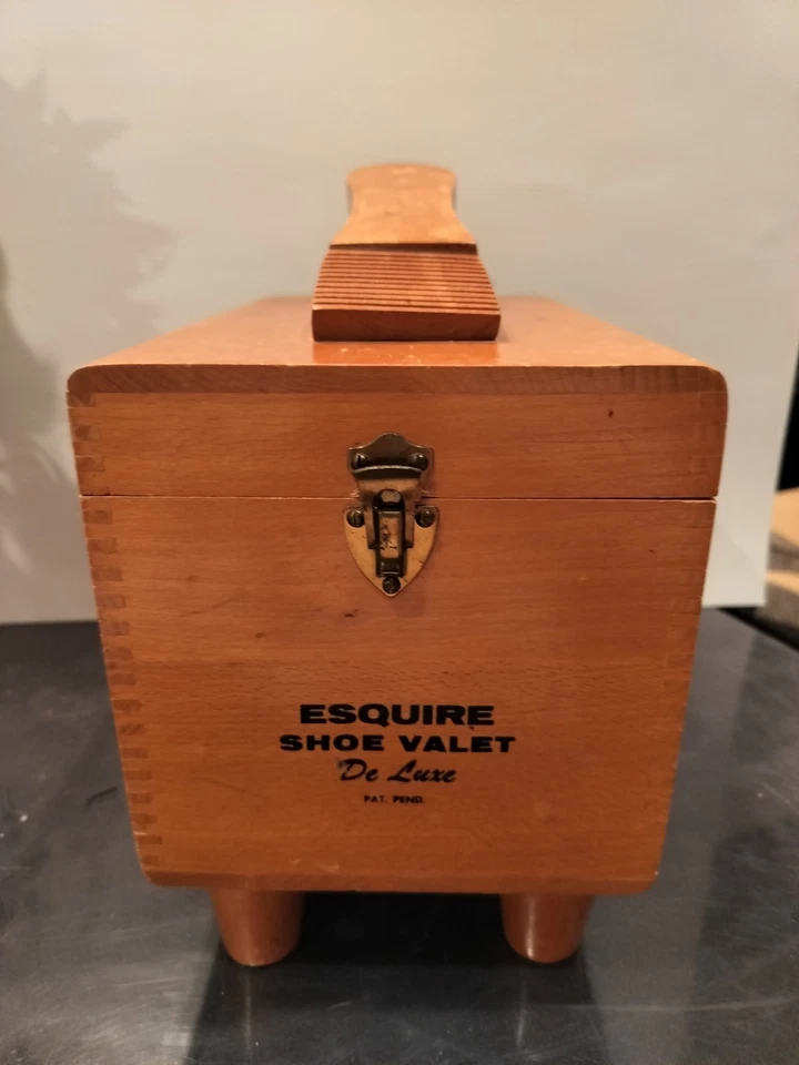 Zapato Valet De Luxe De Madera Esquire DE COLECCIÓN, ¡USADO EN EXCELENTE ESTADO! Foto 2 de 4