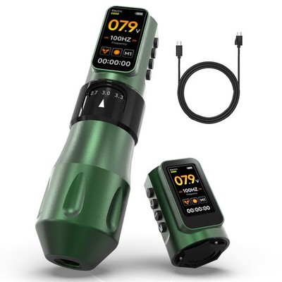 Professional Wireless Rotary Tattoo Pen with Two 1600mAh  Rechargeable Batteries