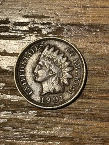1901 Indian Cent XF  Full Liberty