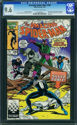 AMAZING SPIDER-MAN  #280  CGC 9.6  NM NICE!      0153660014