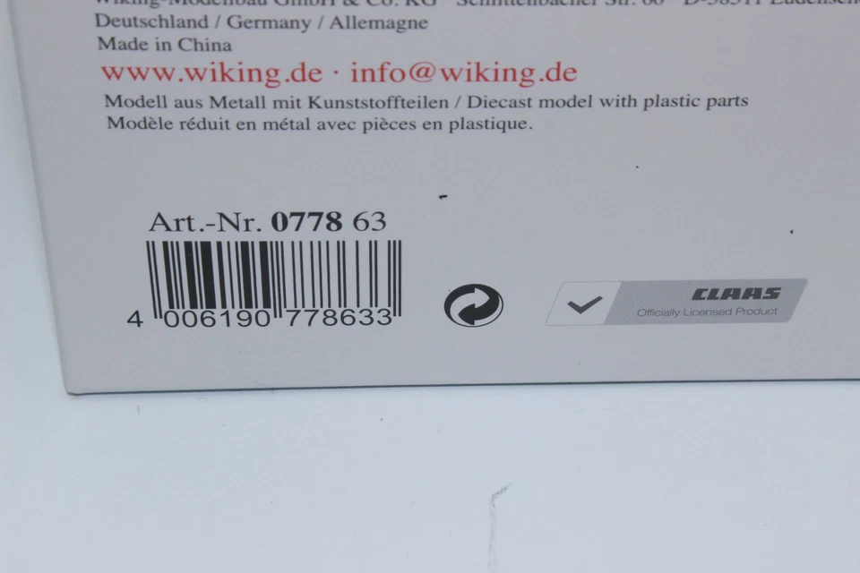 Wiking 077651 MAN TGS 18.510 4x4 BL 2-Axle Tractor Unit Black 1:32 NEW OVP - Image 2 of 4