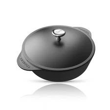 5.5 Quart Lightweight Pre-Seasoned Cast Iron Dutch Oven with Lid - Smooth Pol...