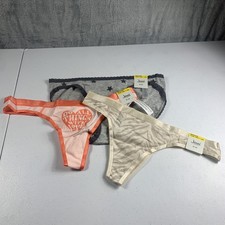 Jenni Women s 3-Pack Assorted Thong Core Panty Medium Multicolor Underwear NWT